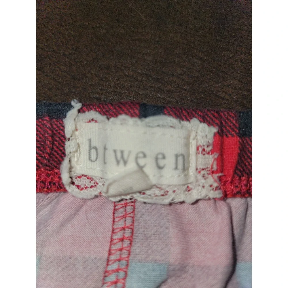 Btween holiday Christmas red‎ buffalo plaid outfit top leggings size 10 - Picture 5 of 5
